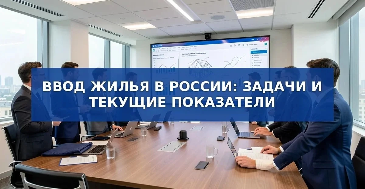 Ввод жилья в России: задачи и текущие показатели