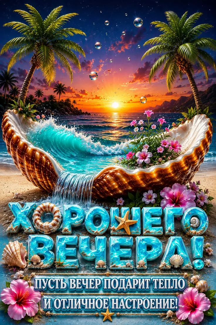 Хорошего вечера! Приятного отдыха! ✨💐