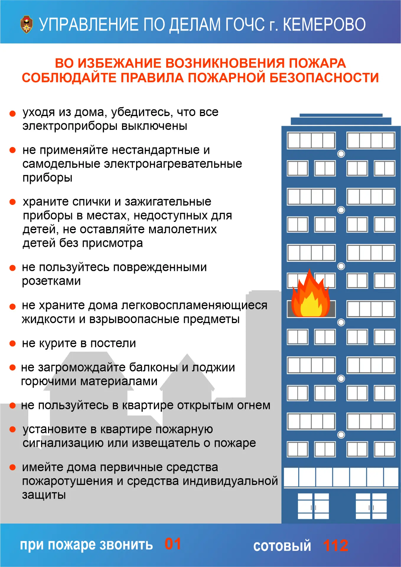🔥 Вопрос пожарной безопасности в многоквартирных домах остаётся одним из ключевых аспе...