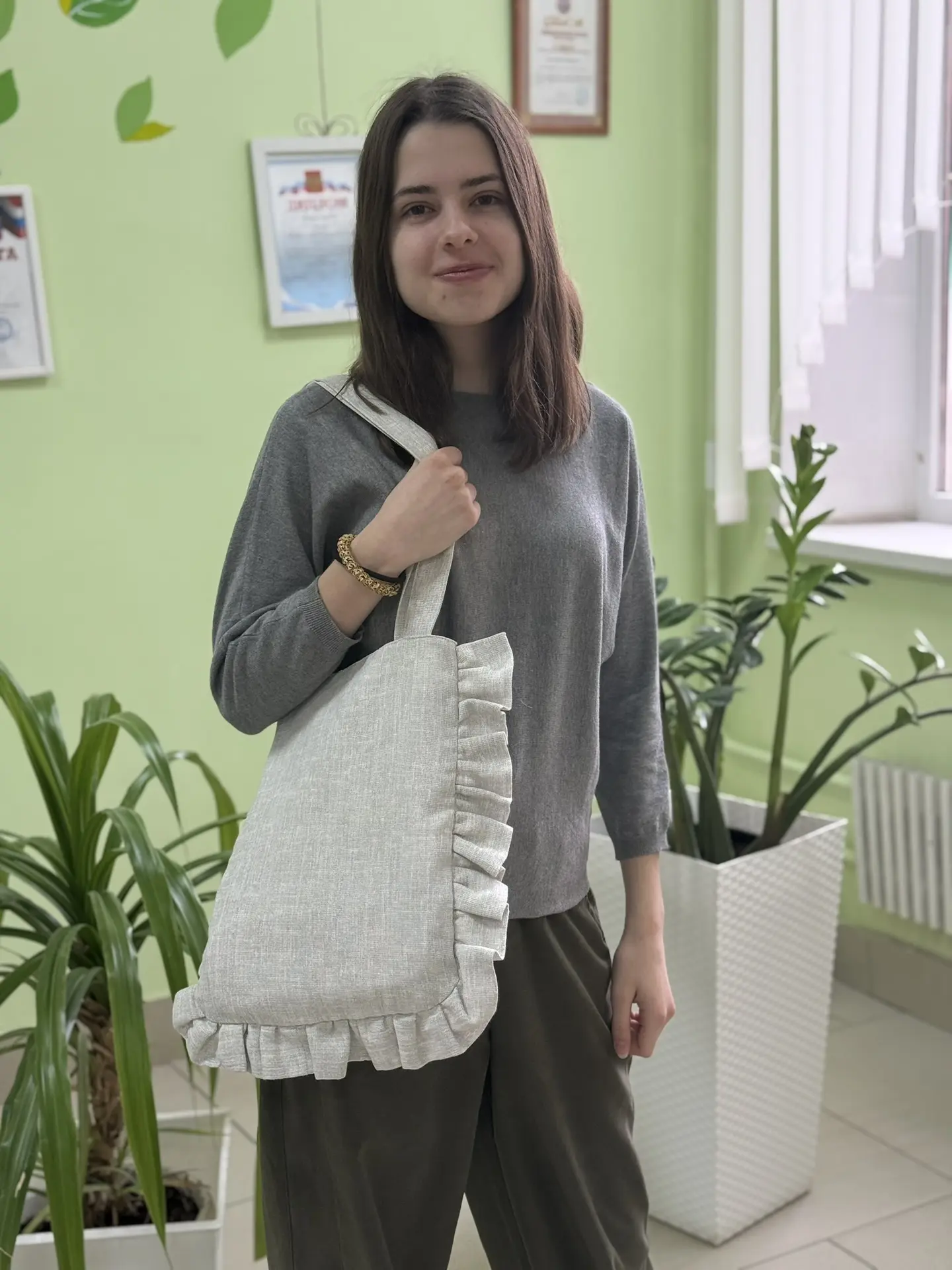 Ученица кружка «Юный портной» Сапрыкина Анна успешно закончила свой проект: пошив сумки...
