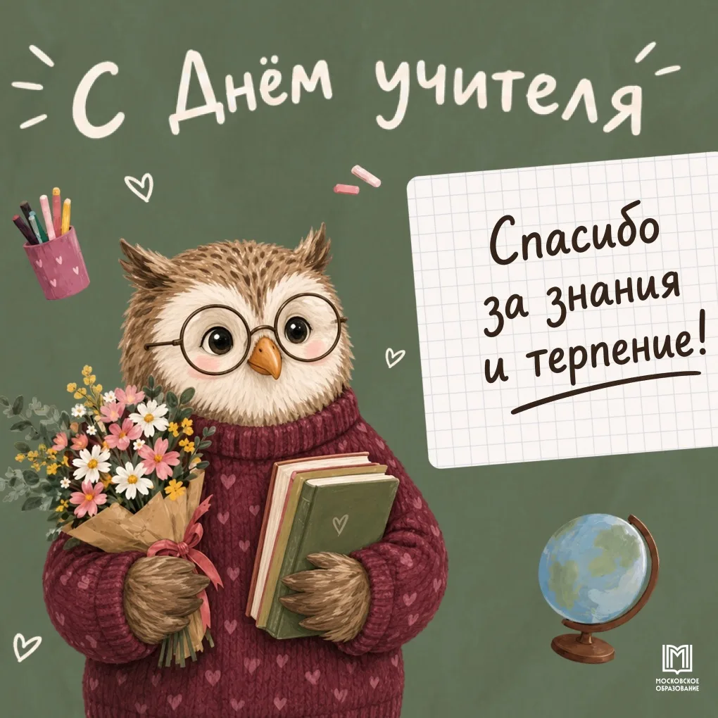 С праздником, любимые учителя! 💚