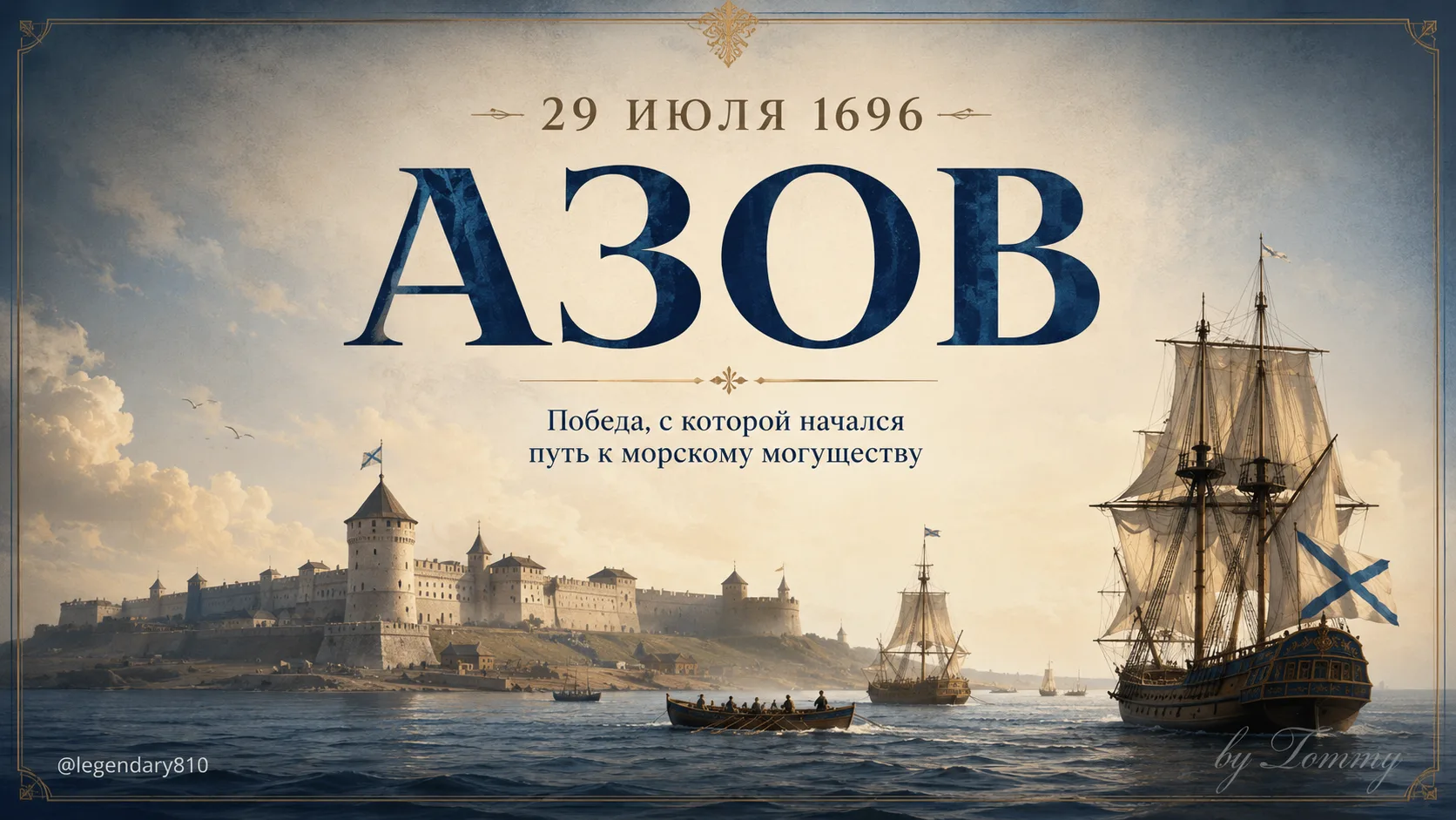 ⚓ Азов: победа, с которой Россия начала путь к морскому могуществу

29 июля 1696 года русские войска