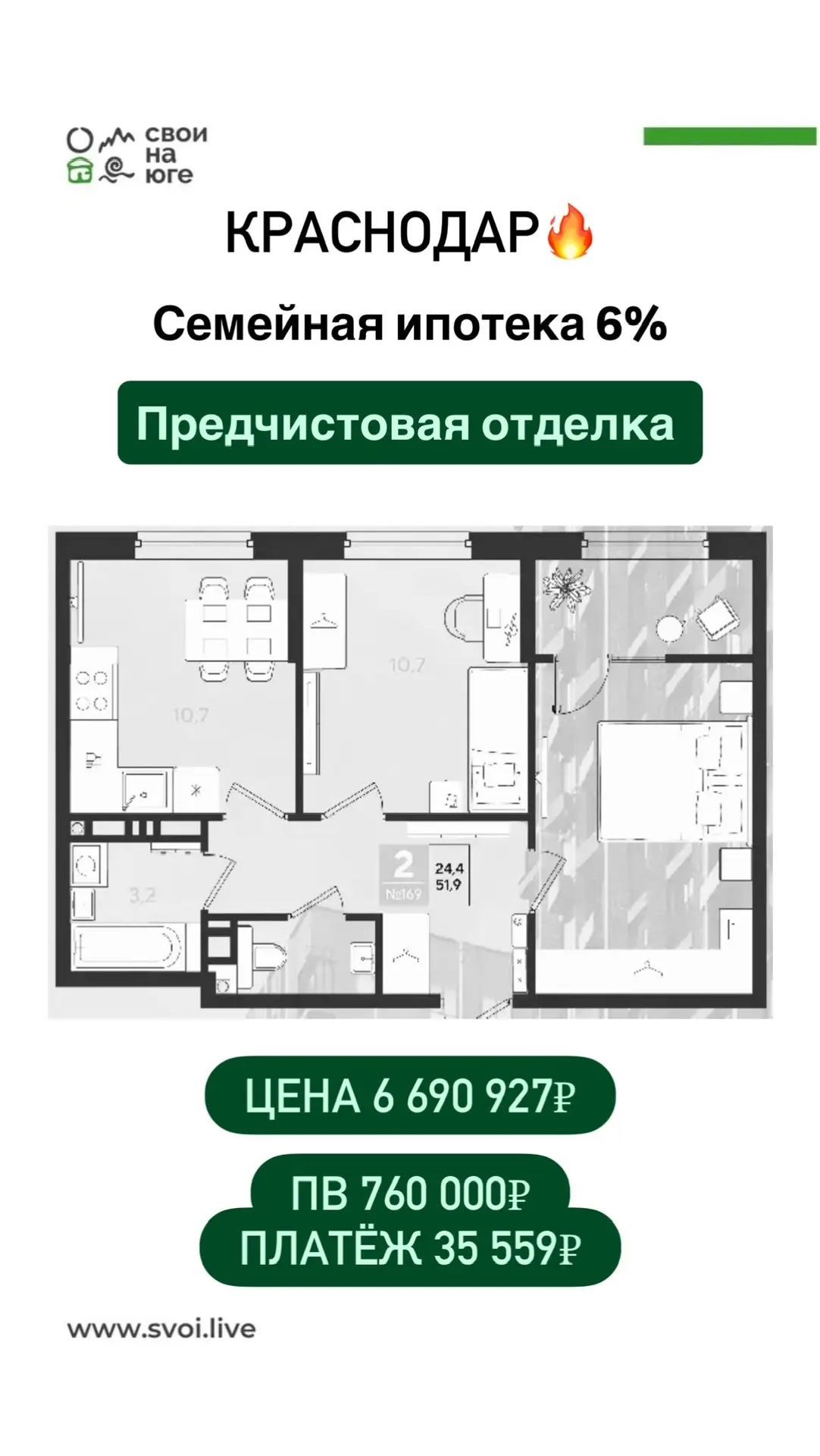 КРАСНОДАР!  Варианты квартир под семейную ипотеку со ставкой 6%  📍 Район Ближнего Западного Обхода. 