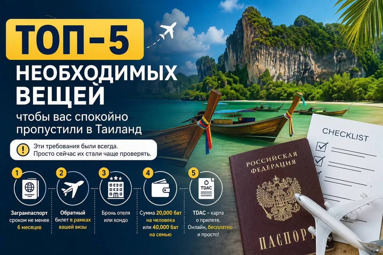 Топ-5 моментов, которые нужно учесть перед поездкой в Таиланд 🇹🇭