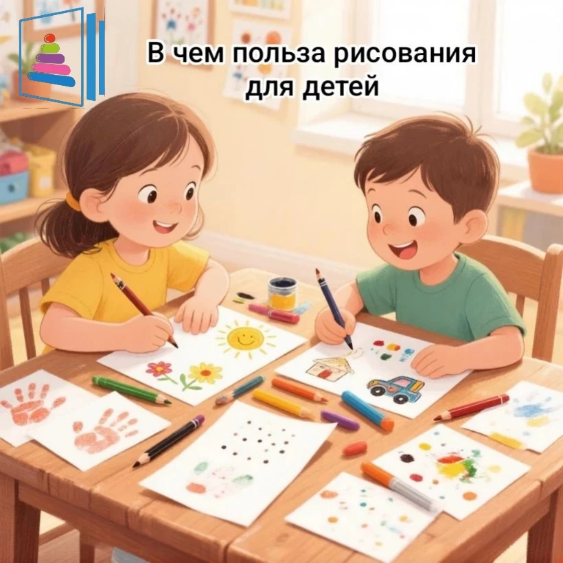 Рисование — это не просто творчество, а настоящая суперсила для развития ребёнка! 🎨
