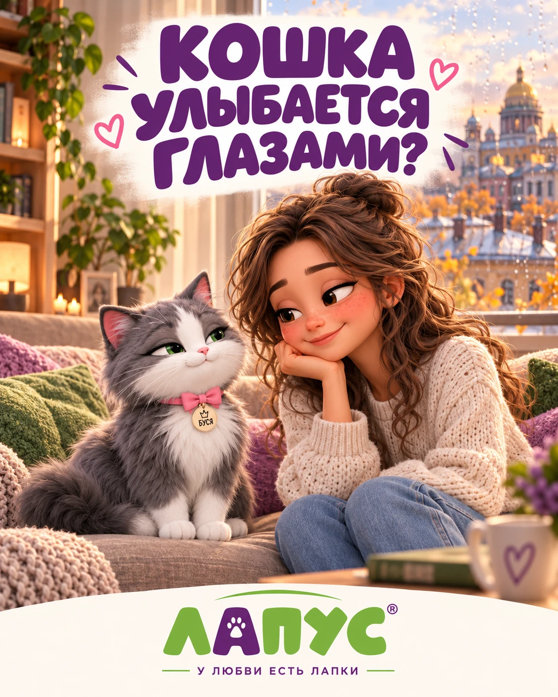 Кошка улыбается глазами? 😽