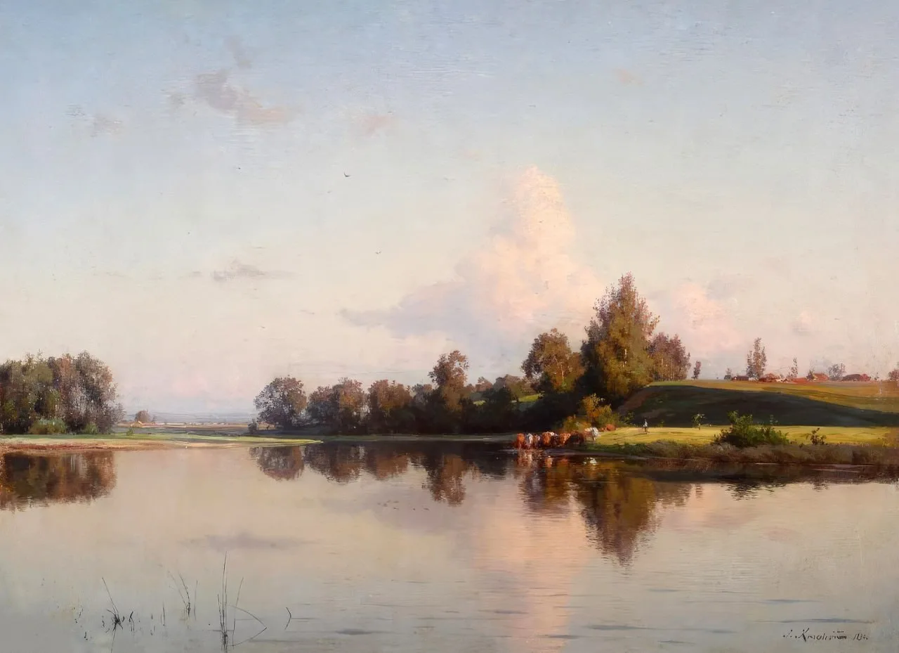 «Пейзаж»
1894 г.
Иосиф Евстафьевич Крачковский
Пермская государственная художественная галерея.

@pi