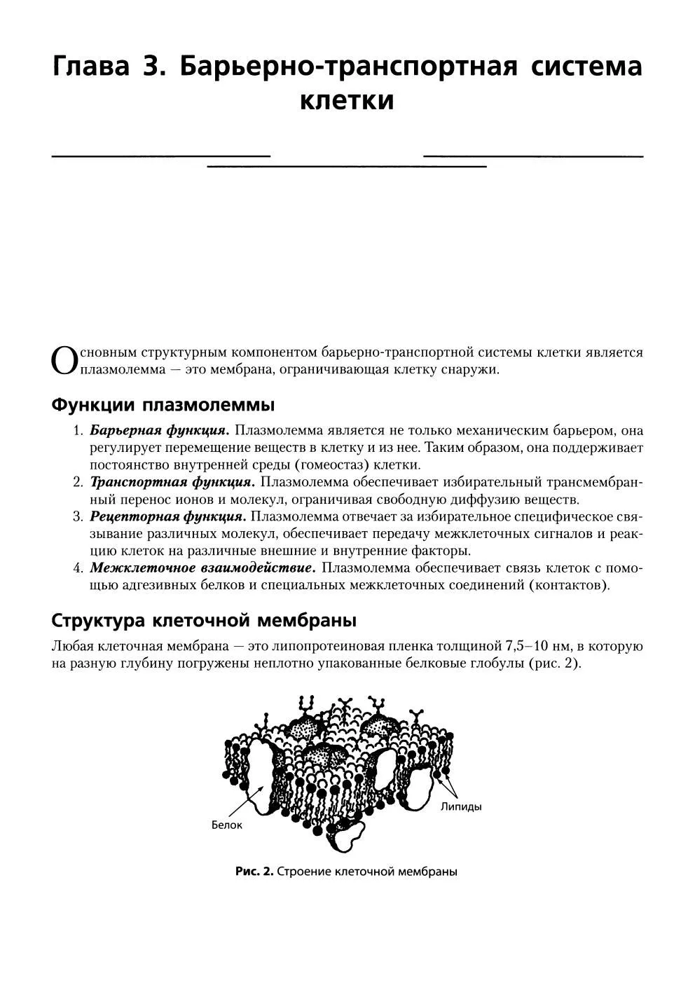 Барьерно-транспортная система клетки
