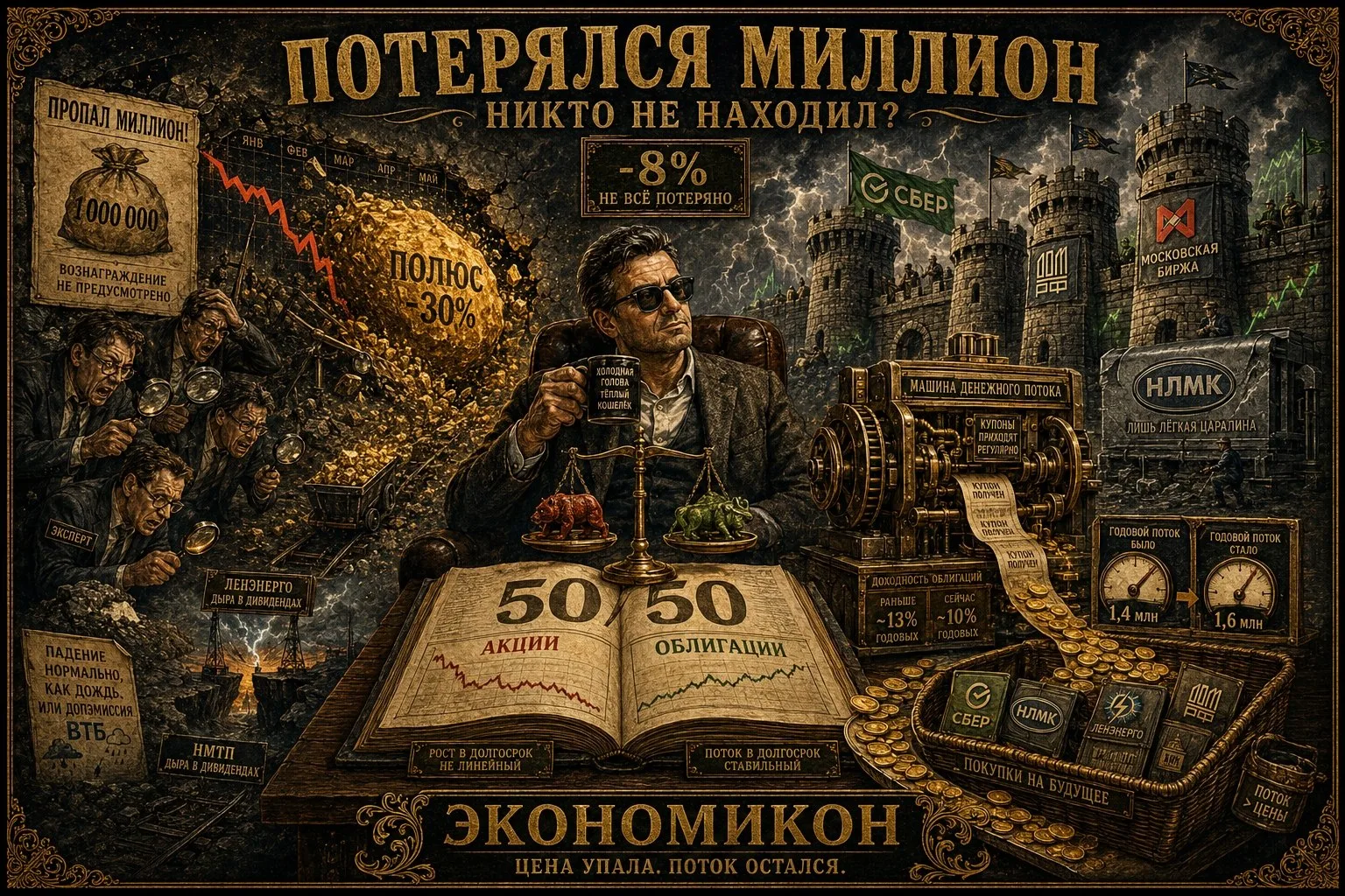 Потерялся миллион, никто не находил?

Июль для личного инвестиционного портфеля выдался довольно сло