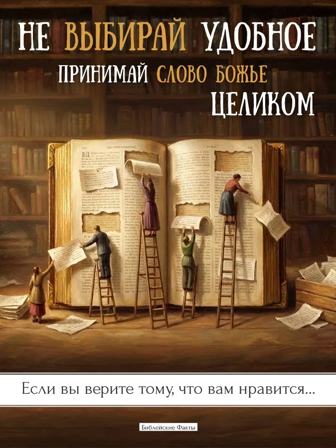 Если вы верите тому, что вам нравится в Библии, и отвергаете то, что вам не нравится, т...