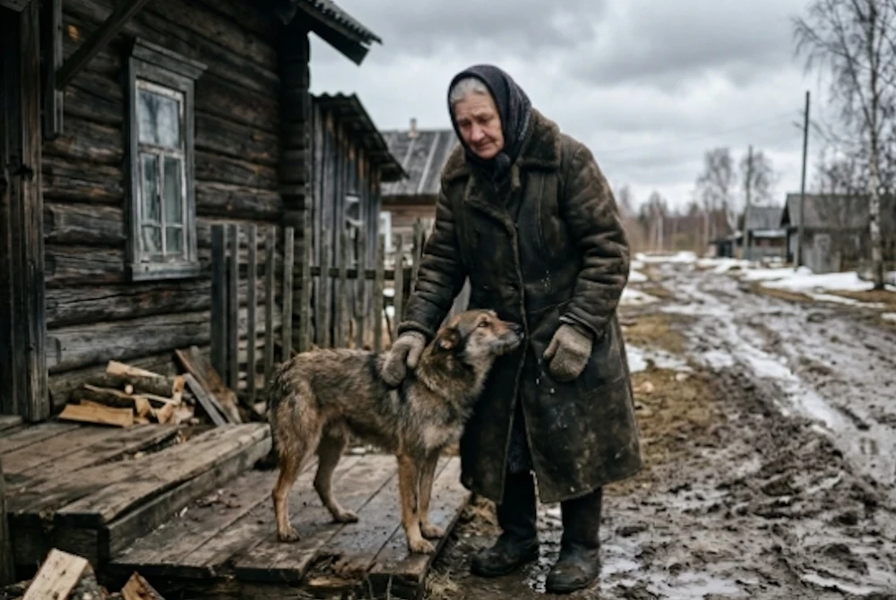 ОСТАВИЛИ ОДНУ  В начале марта у околицы остановилась блестящая машина. Вышла Марина — наша, зареченс