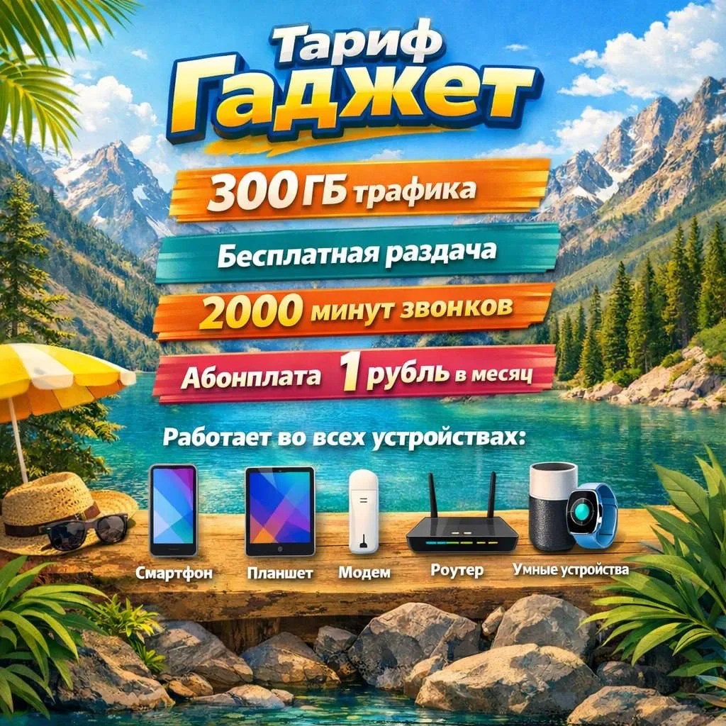 ❗️Тариф Мегафон "ГАДЖЕТ 1₽" скоро будет недоступен для оформления. Подключение может прекратиться в 