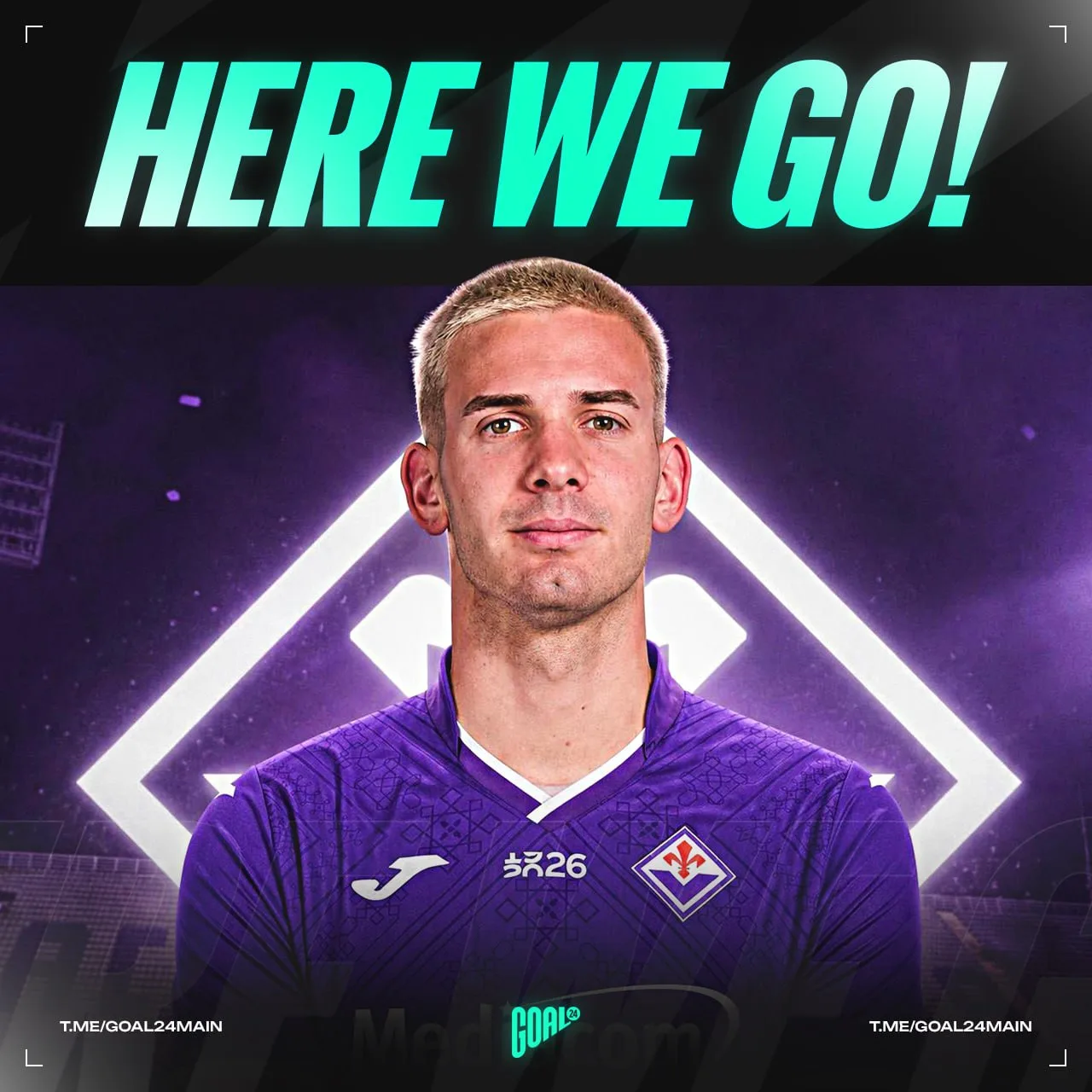 ⚡️HERE WE GO!

🇮🇹 Франко Мастантуоно – новый игрок «Фиорентины»

📝 Аренда на сезон

GOAL24