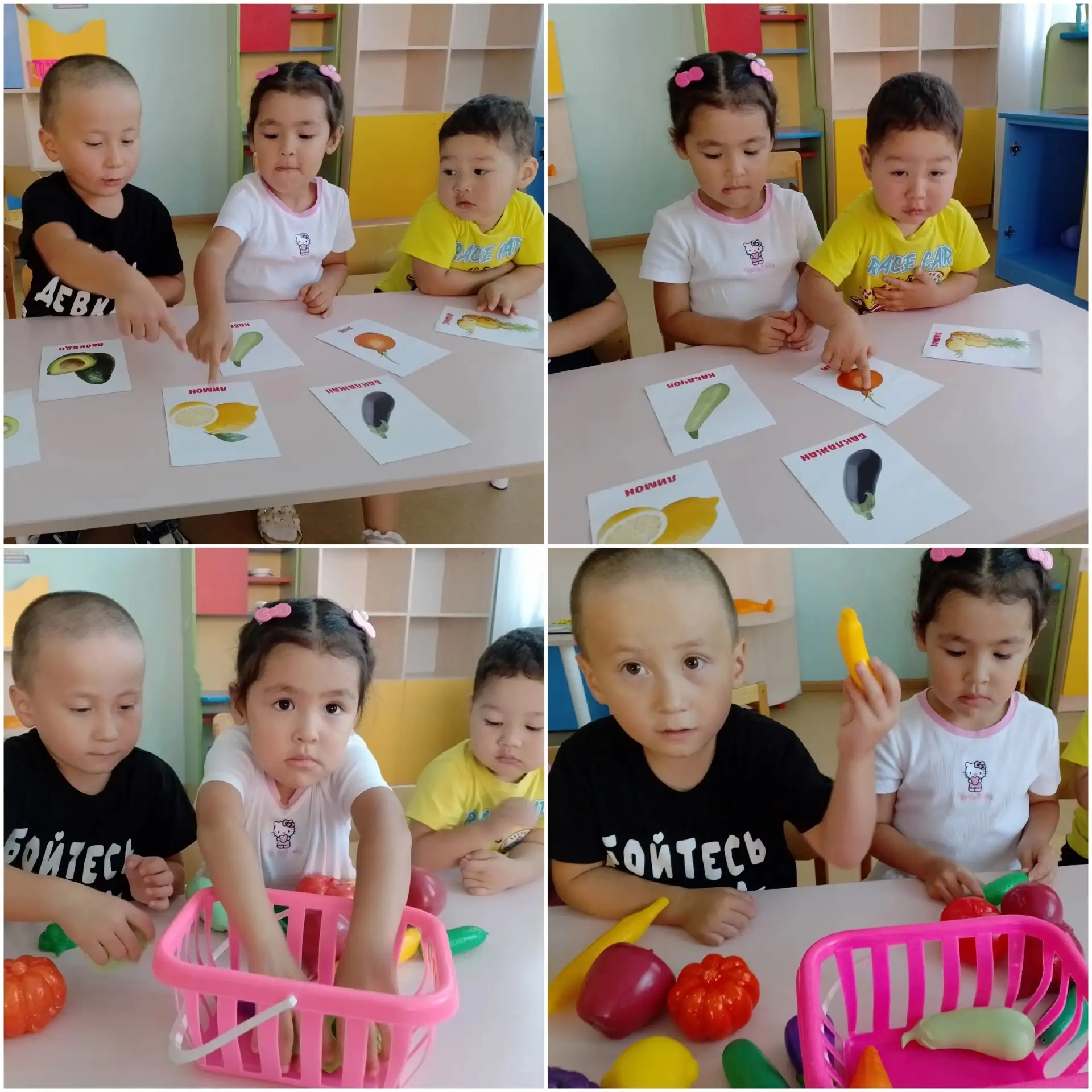 Сегодня мы с малышами сортировали фрукты 🍐 и овощи 🥕- это не простая игра, а многогра...