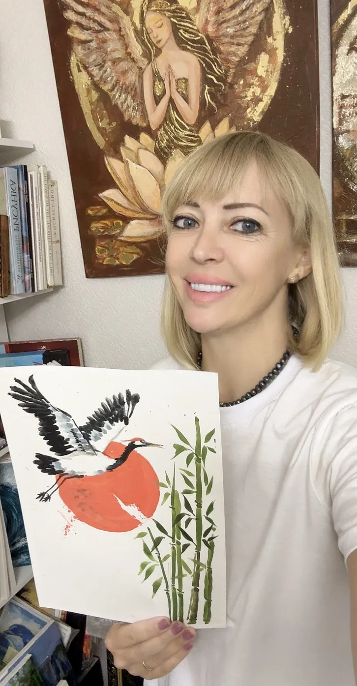 Мой ЖУРАВЛЬ СЧАСТЬЯ полетел🎨🤗 а ваш???