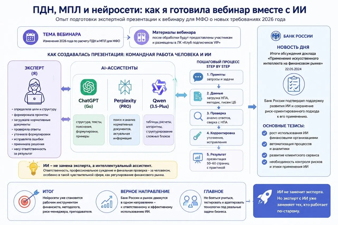 🚀 ПДН, МПЛ и нейросети: как я готовила вебинар вместе с ИИ‼️