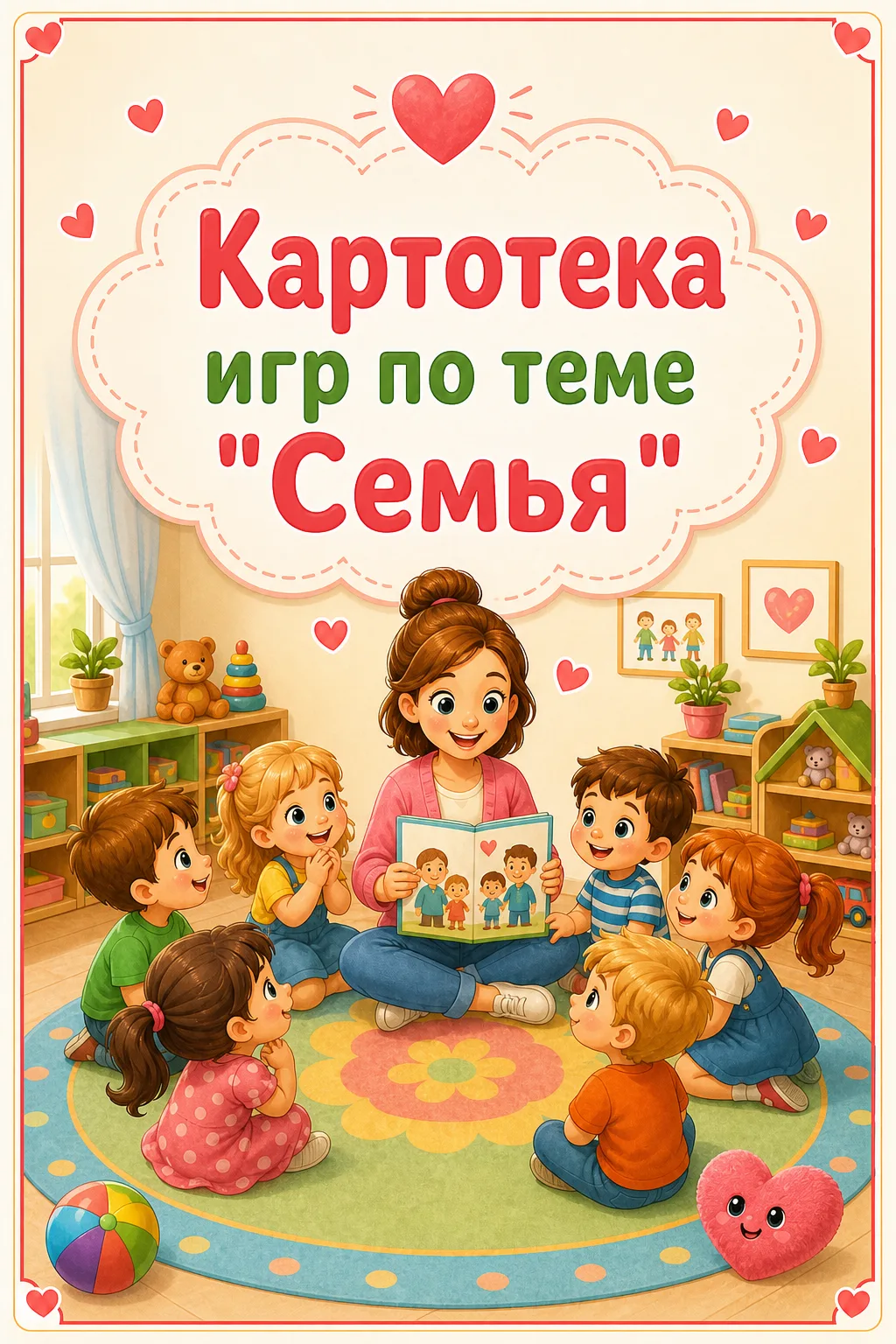 Картотека дидактических и речевых  игр по теме: "Семья" с целями, задачами, оборудованием и инструкц
