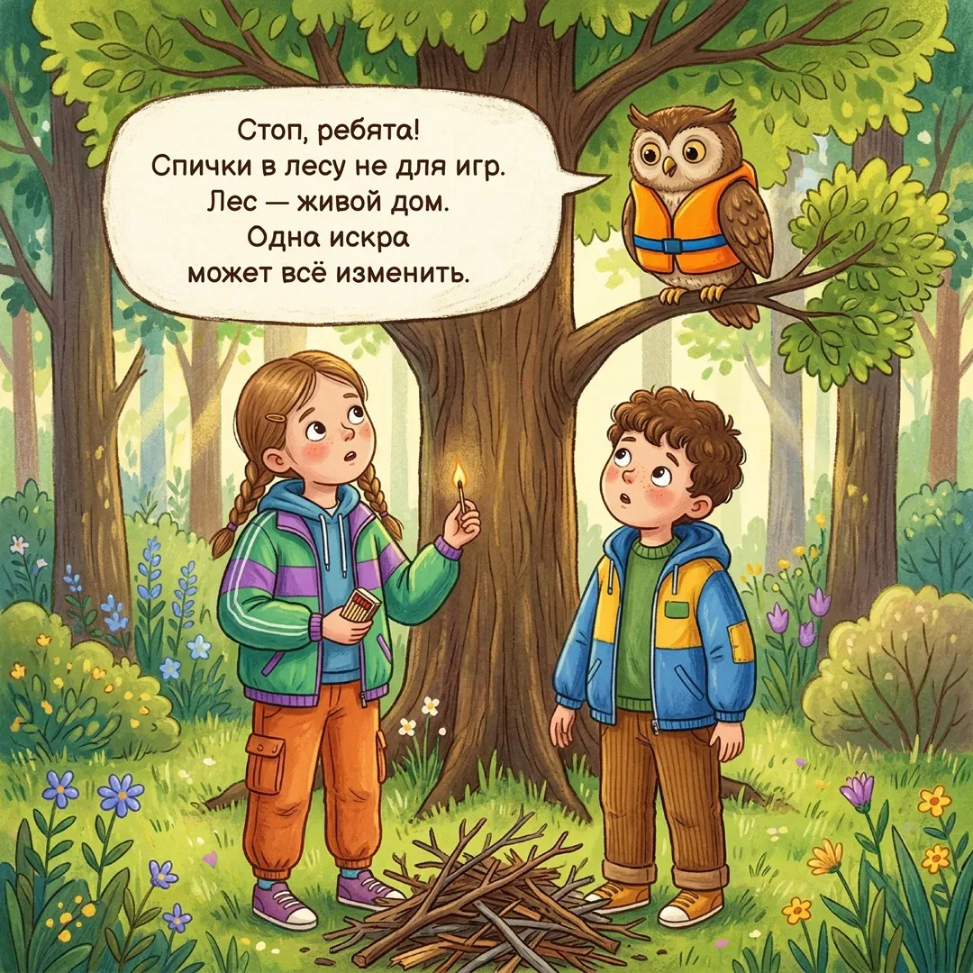 ❌ Спички детям — не игрушка