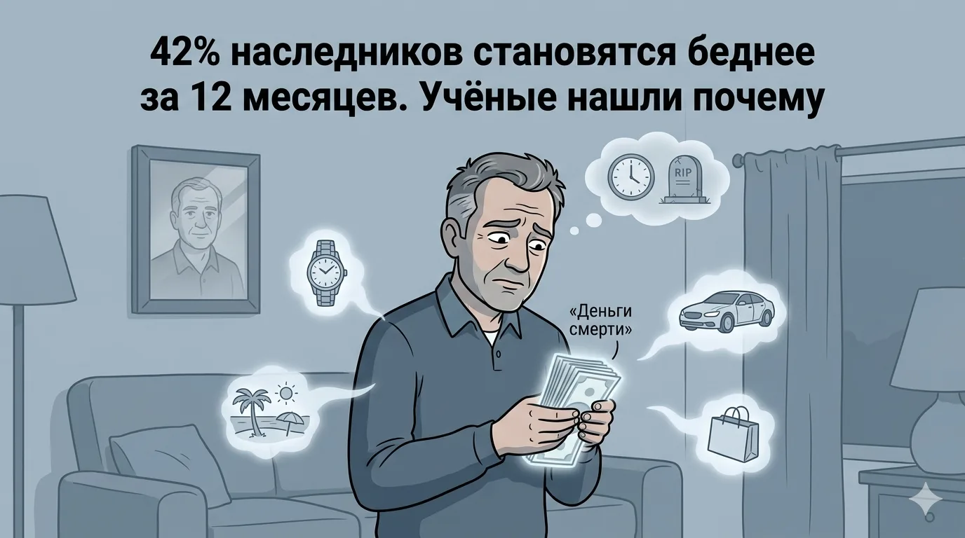 42% наследников становятся беднее за 12 месяцев. Учёные нашли почему и причина шокирует»