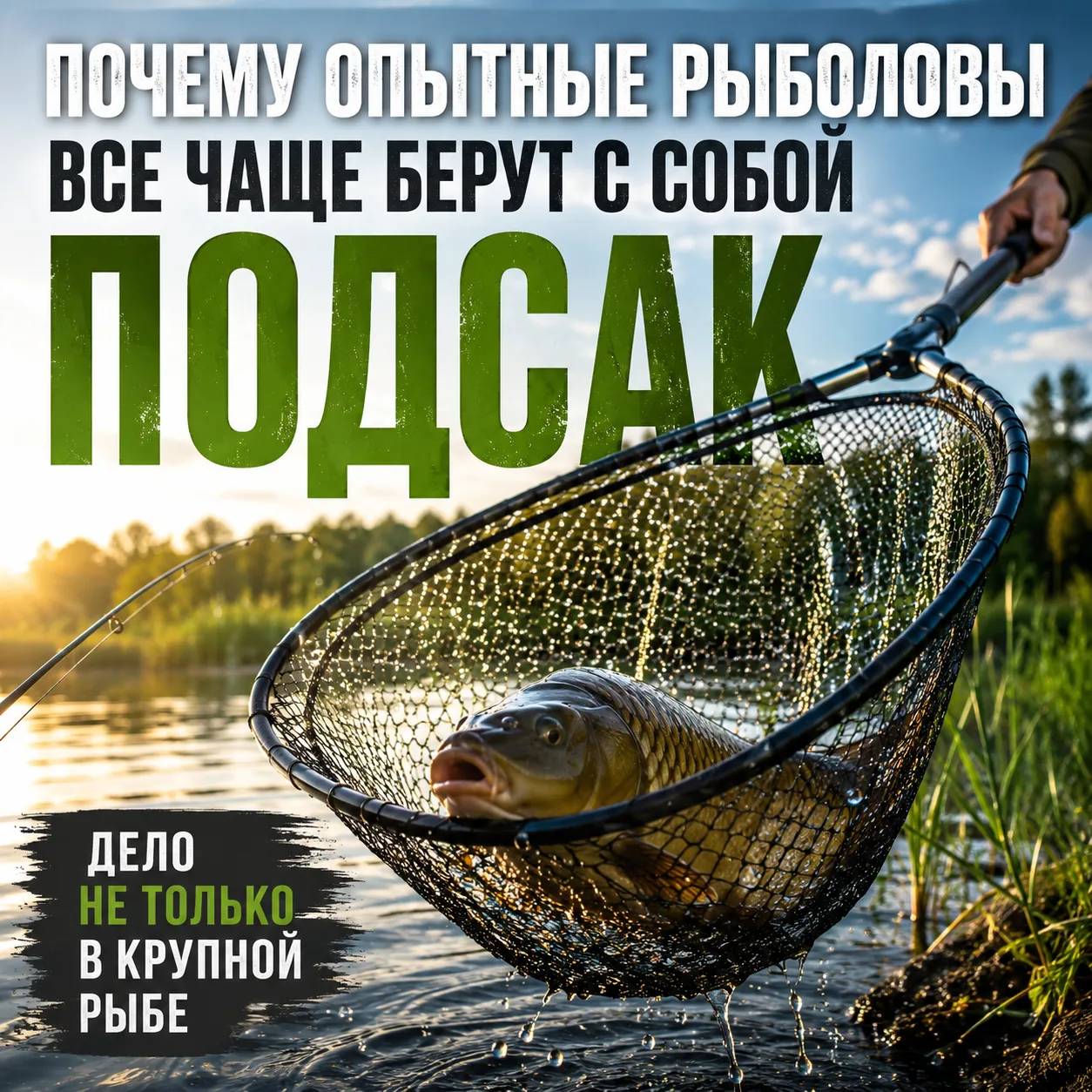 Почему опытные рыболовы почти всегда берут с собой подсак