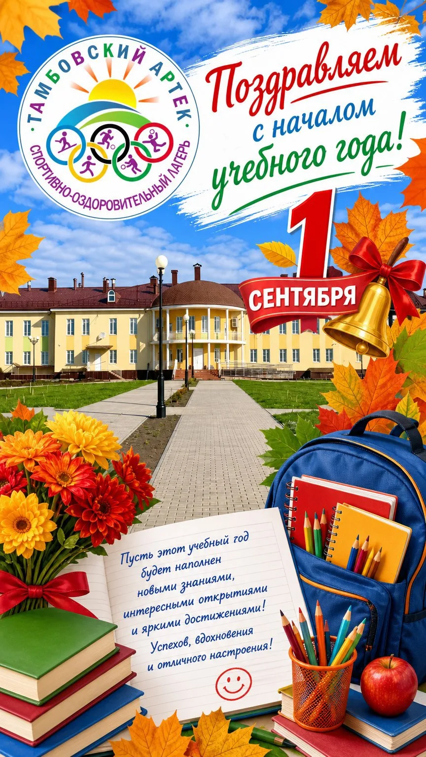 Дорогие друзья! Пока кто-то грустит о конце каникул, мы в «Тамбовском Артеке» знаем: 1 ...