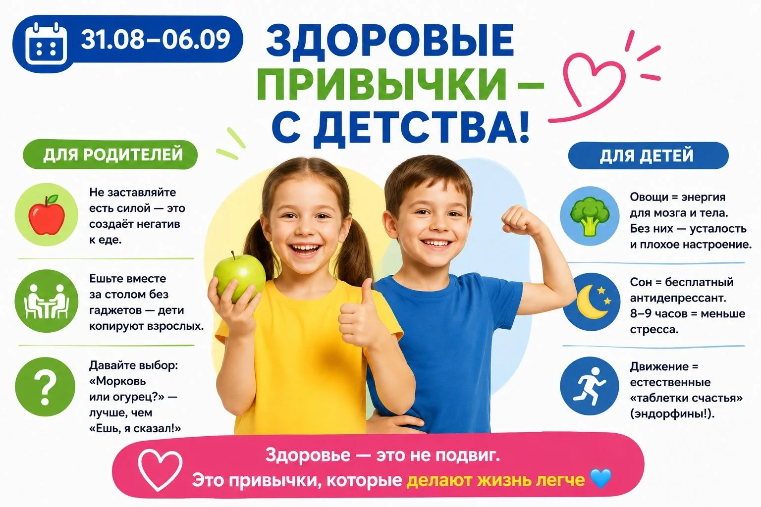 Здоровые привычки — с детства: строим фундамент сильного поколения!