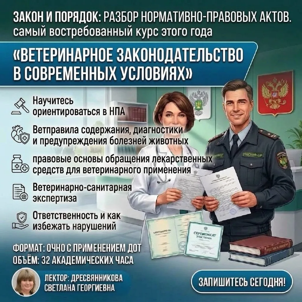 Закон и порядок. Разбор нормативно-правовых актов. Самый востребованный курс этого года.