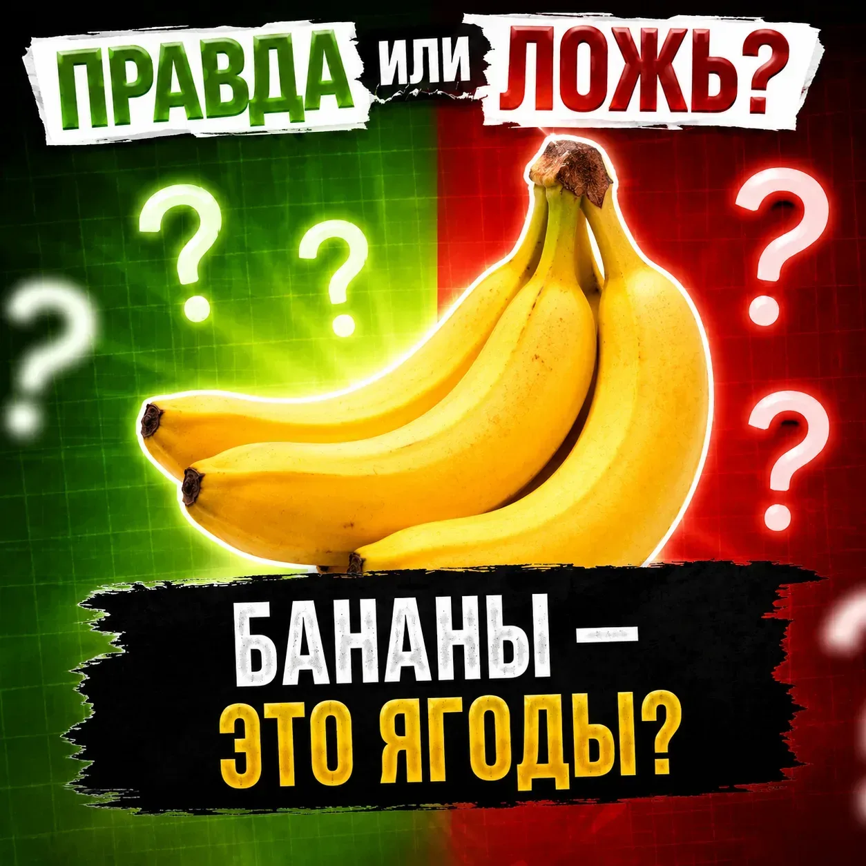 Бананы — это ягоды

Правда или ложь?