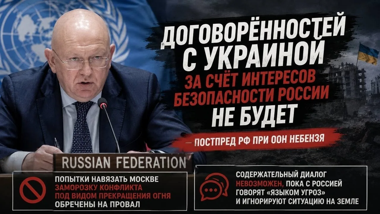📝 «Договорённостей по Украине за счёт безопасности России не будет» — Небензя