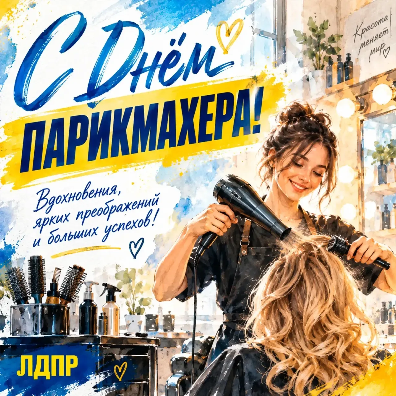 Амурское региональное отделение ЛДПР поздравляет всех парикмахеров, стилистов и барберо...