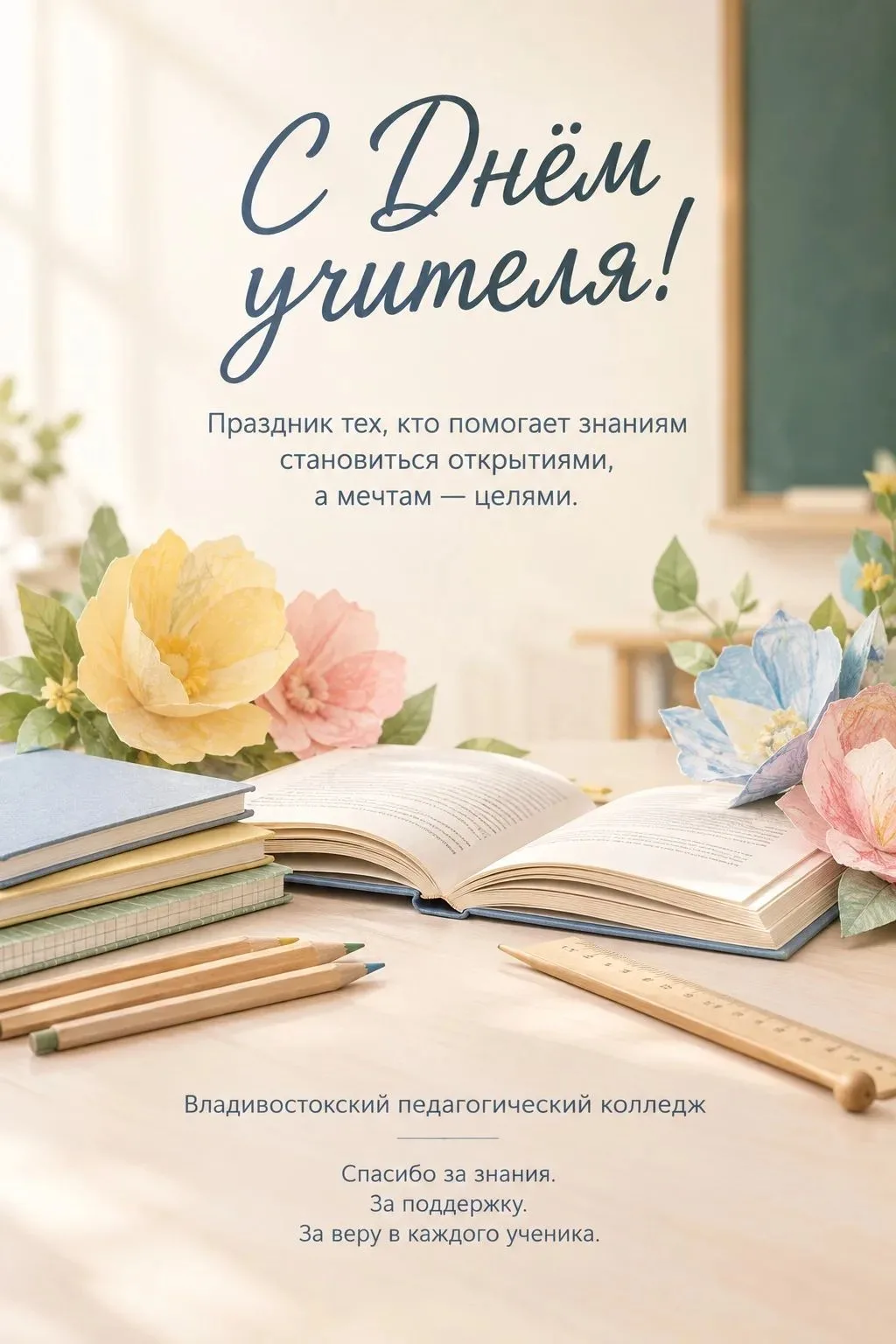 Сегодня — День учителя. 🌷