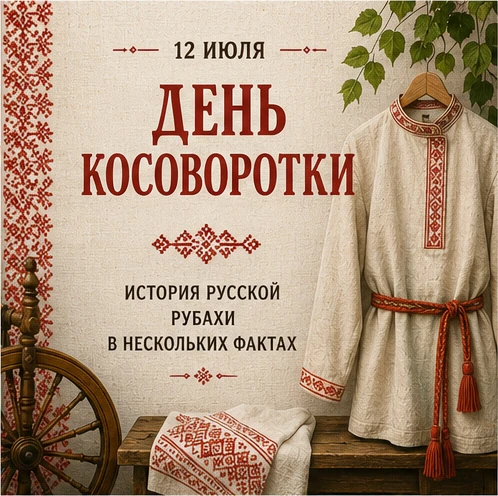 ☀️ 12 июля отмечается также День косоворотки — праздник одного из самых узнаваемых символов русского
