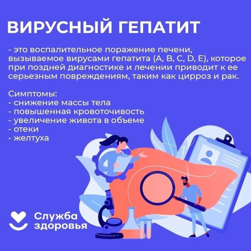 ✅ Важные вопросы о гепатите

Вирусный гепатит — коварная инфекция. Она может годами протекать без си