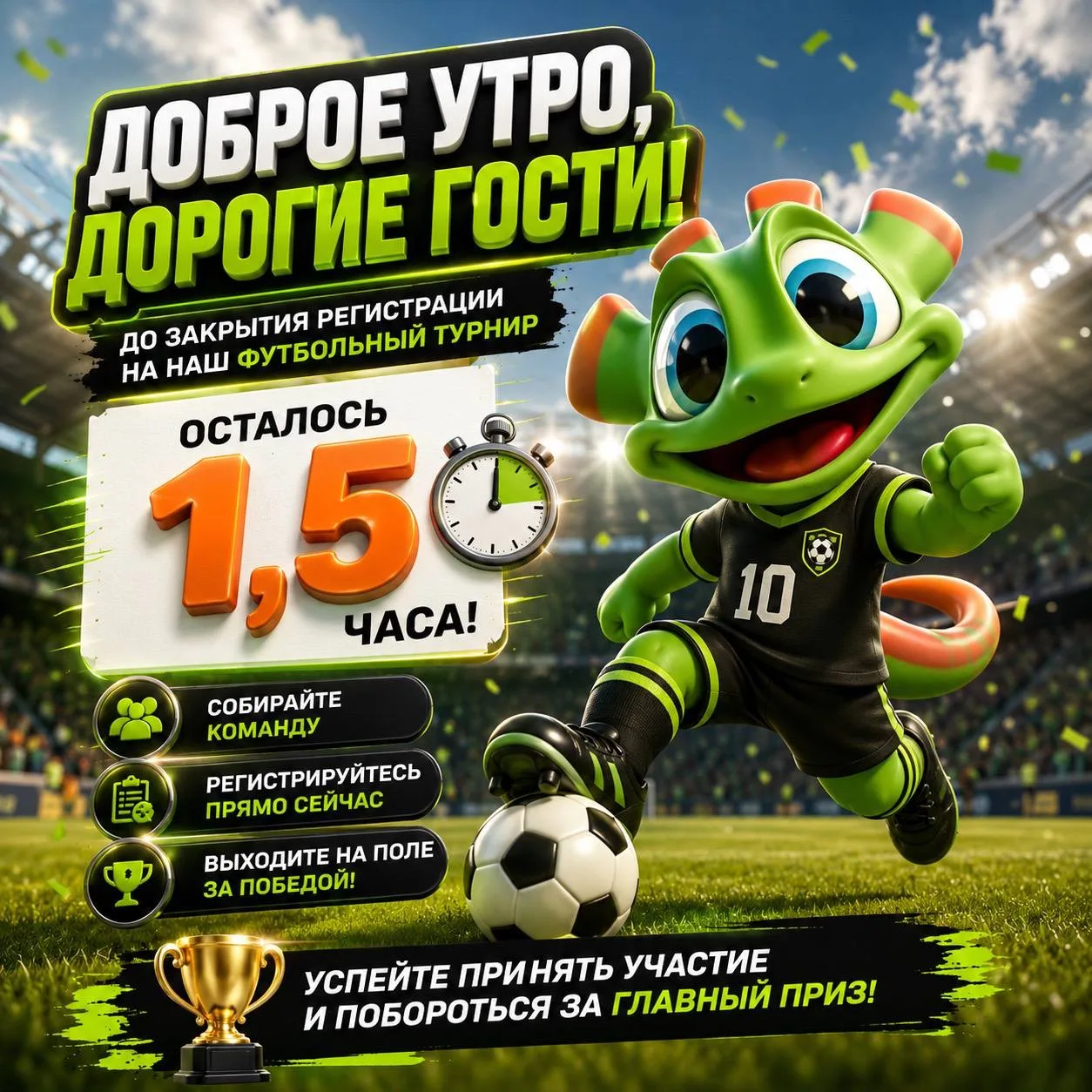 ⚽️ Доброе утро, дорогие гости!