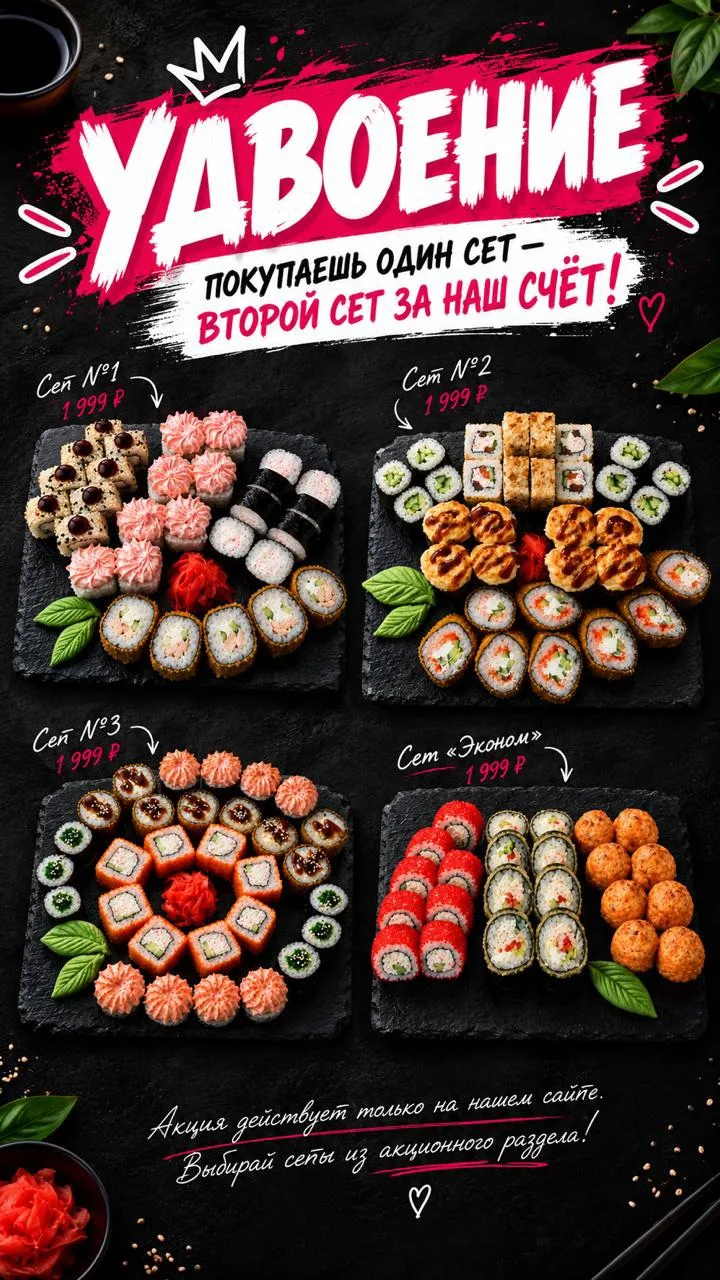 Заказывайте на сайте https://sushi-chita.ru