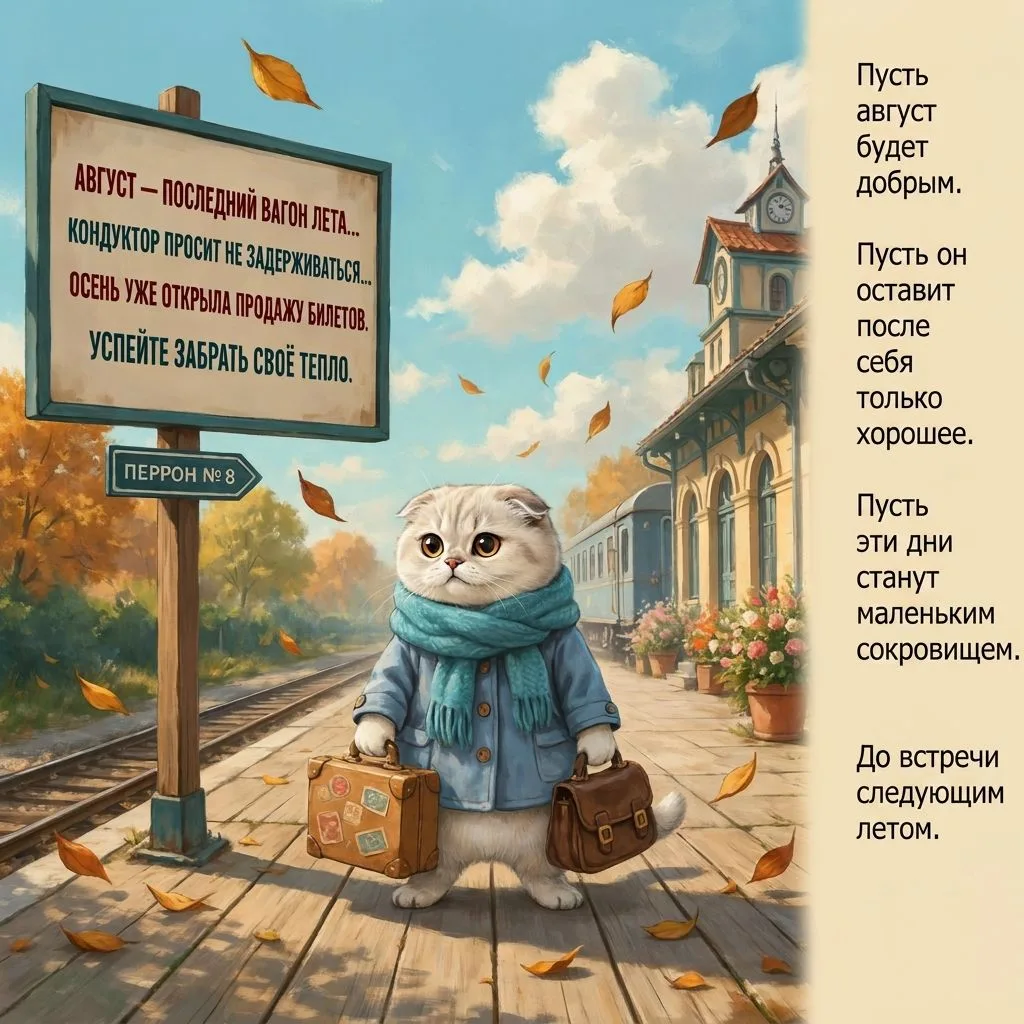 Наступила последняя неделя августа ☀️.