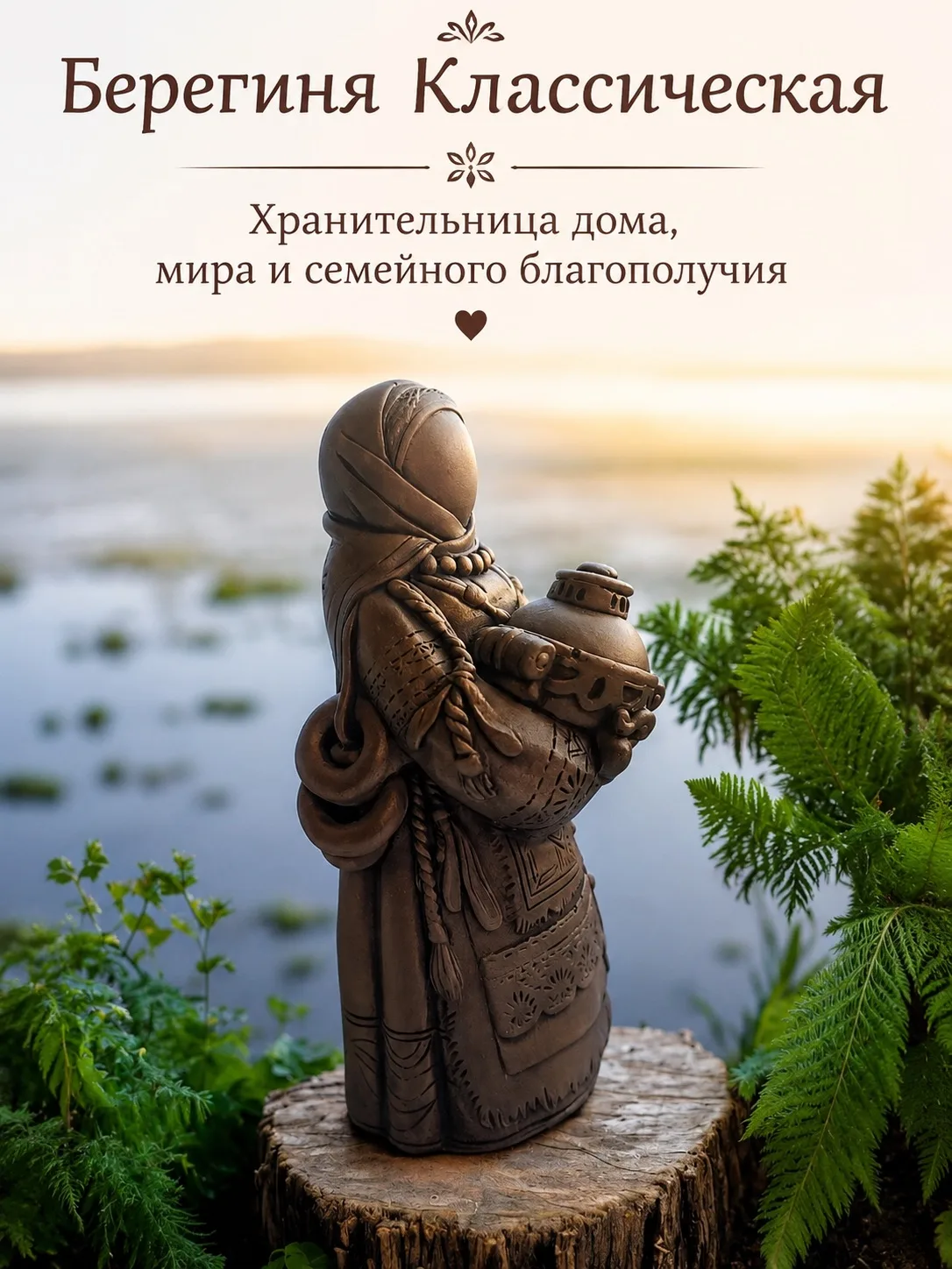 🧕Платок Берегини — символ мудрости хозяйки дома.

☕ Самовар в её руках — знак достатка, гостеприимс