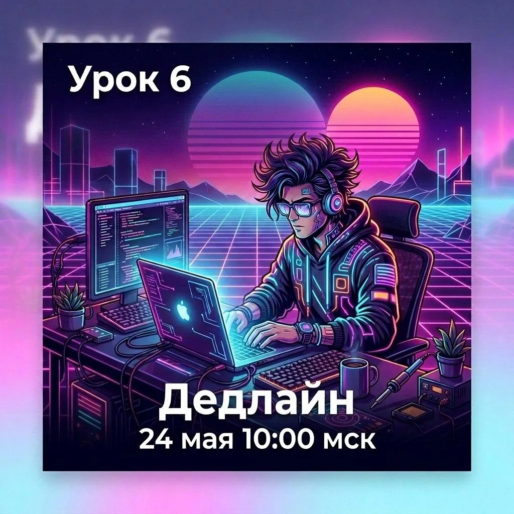 Урок 6 вышел