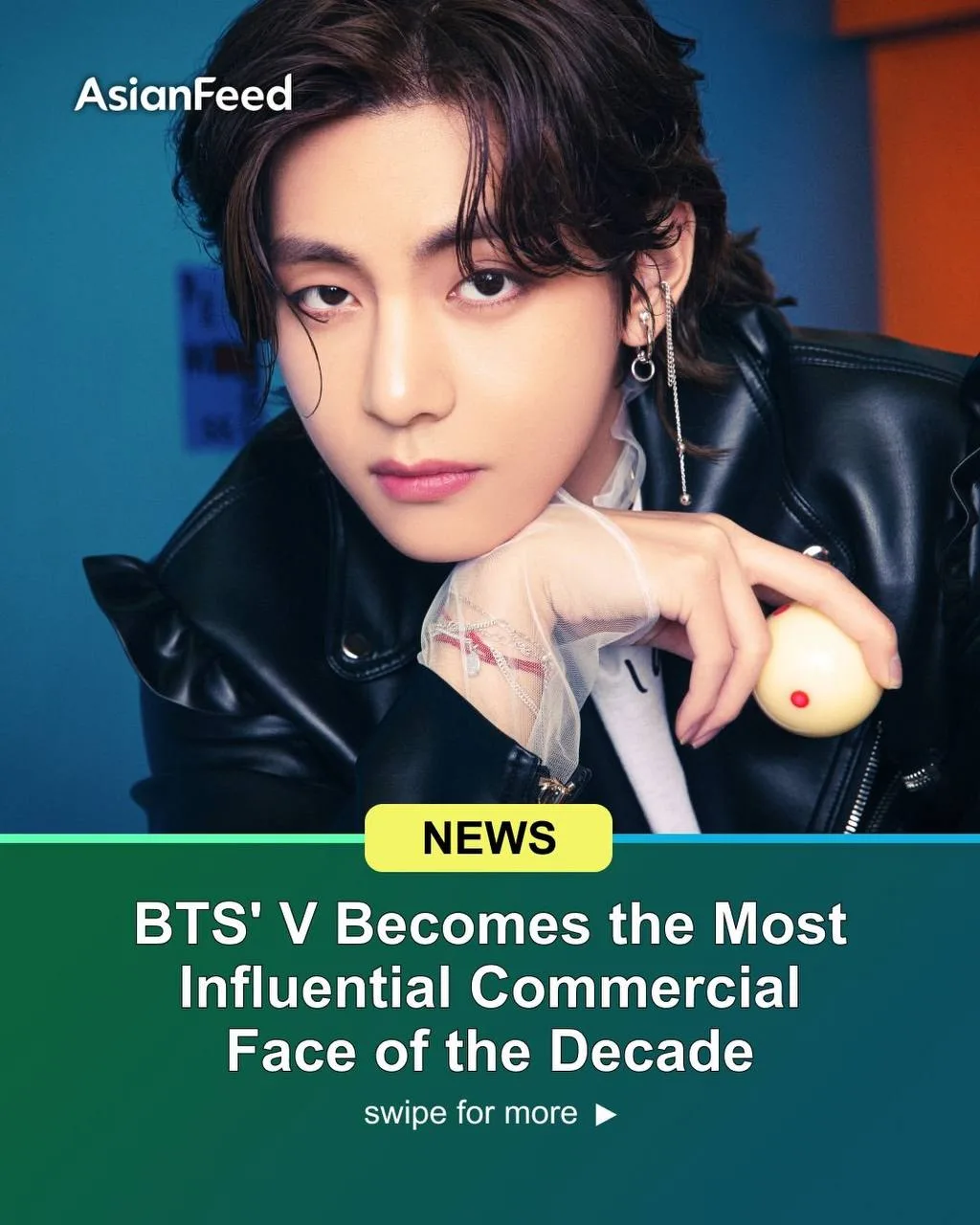V из BTS становится самым влиятельным коммерческим лицом десятилетия