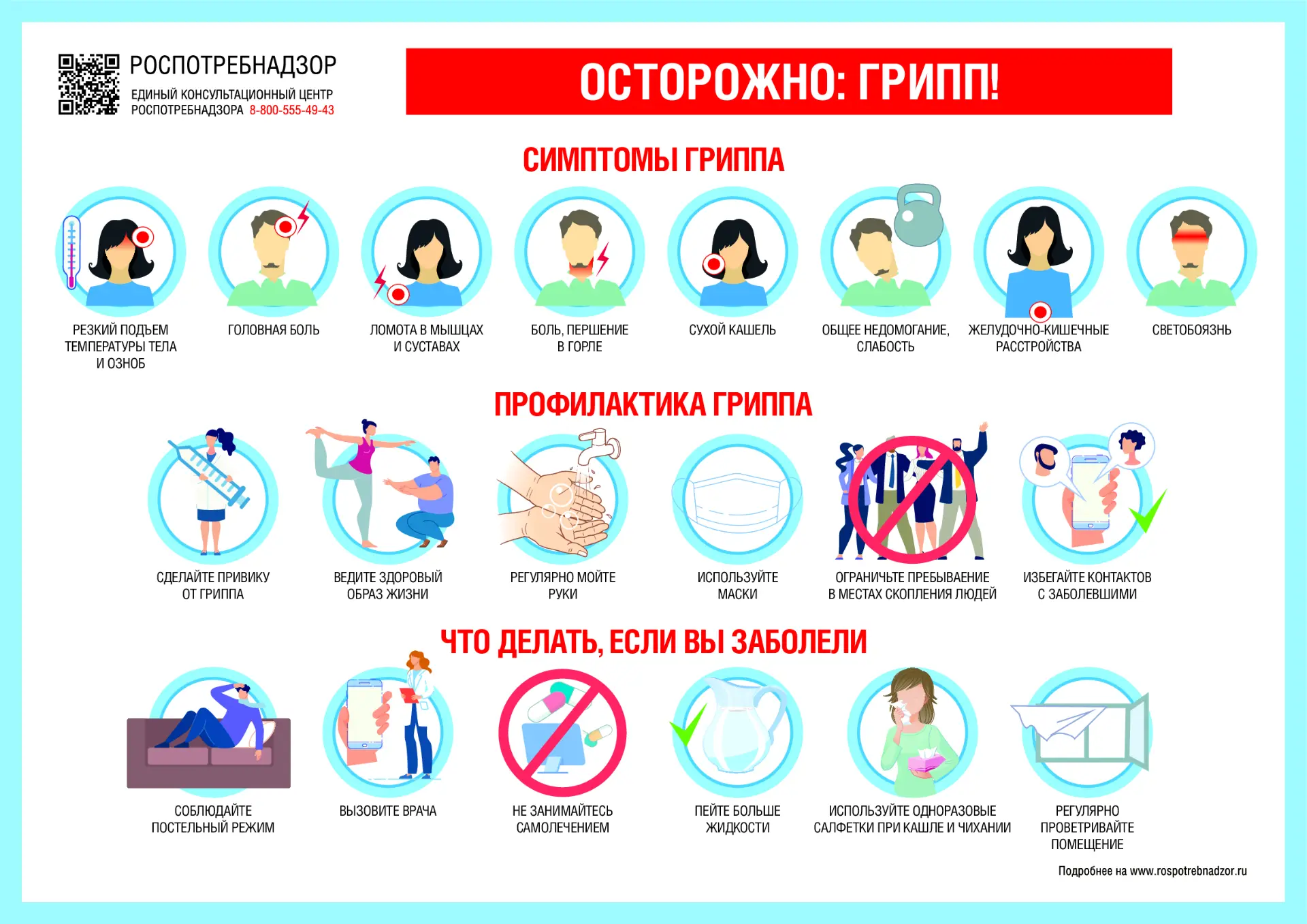 Профилактика гриппа и ОРВИ действительно работает — она помогает снизить риск заражения...