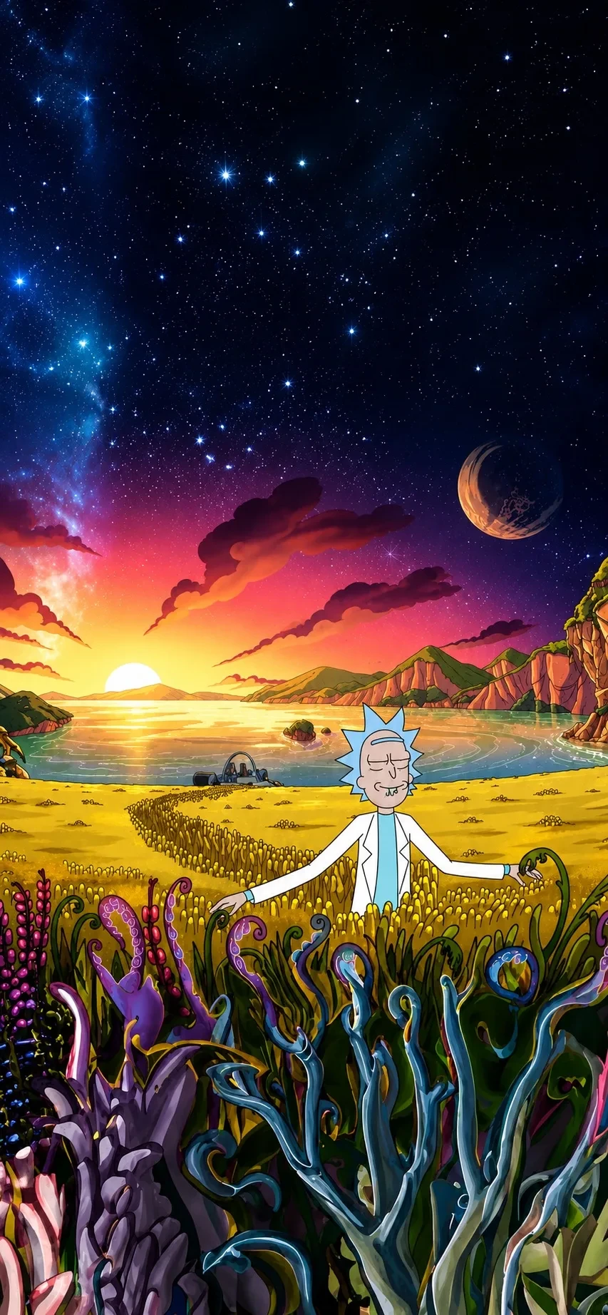Ночные обои «Рик и Морти» 🛸
