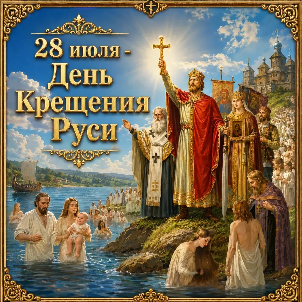 🕊️ Сердечно поздравляем  всех с великой датой — Днем Крещения Руси! Этот праздник обращает наши мыс