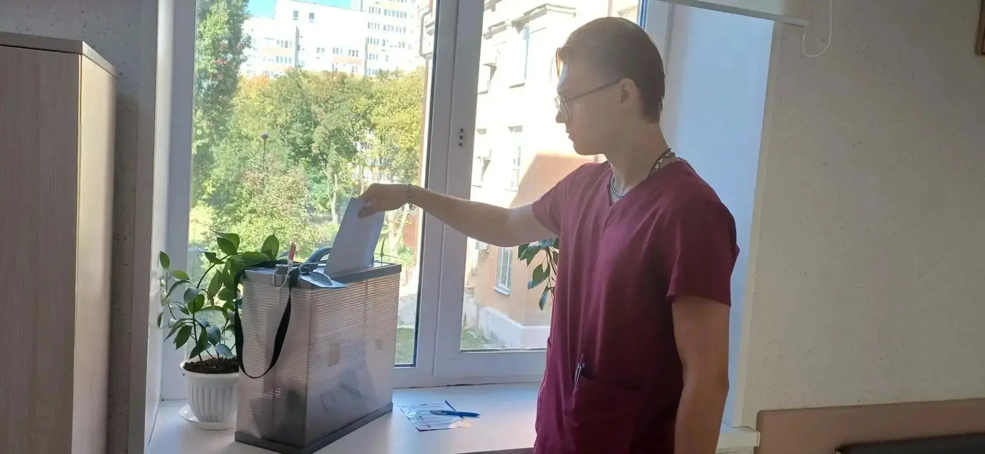 Пациенты Рязанского кардиодиспансера приняли участие в выборах в Госдуму РФ