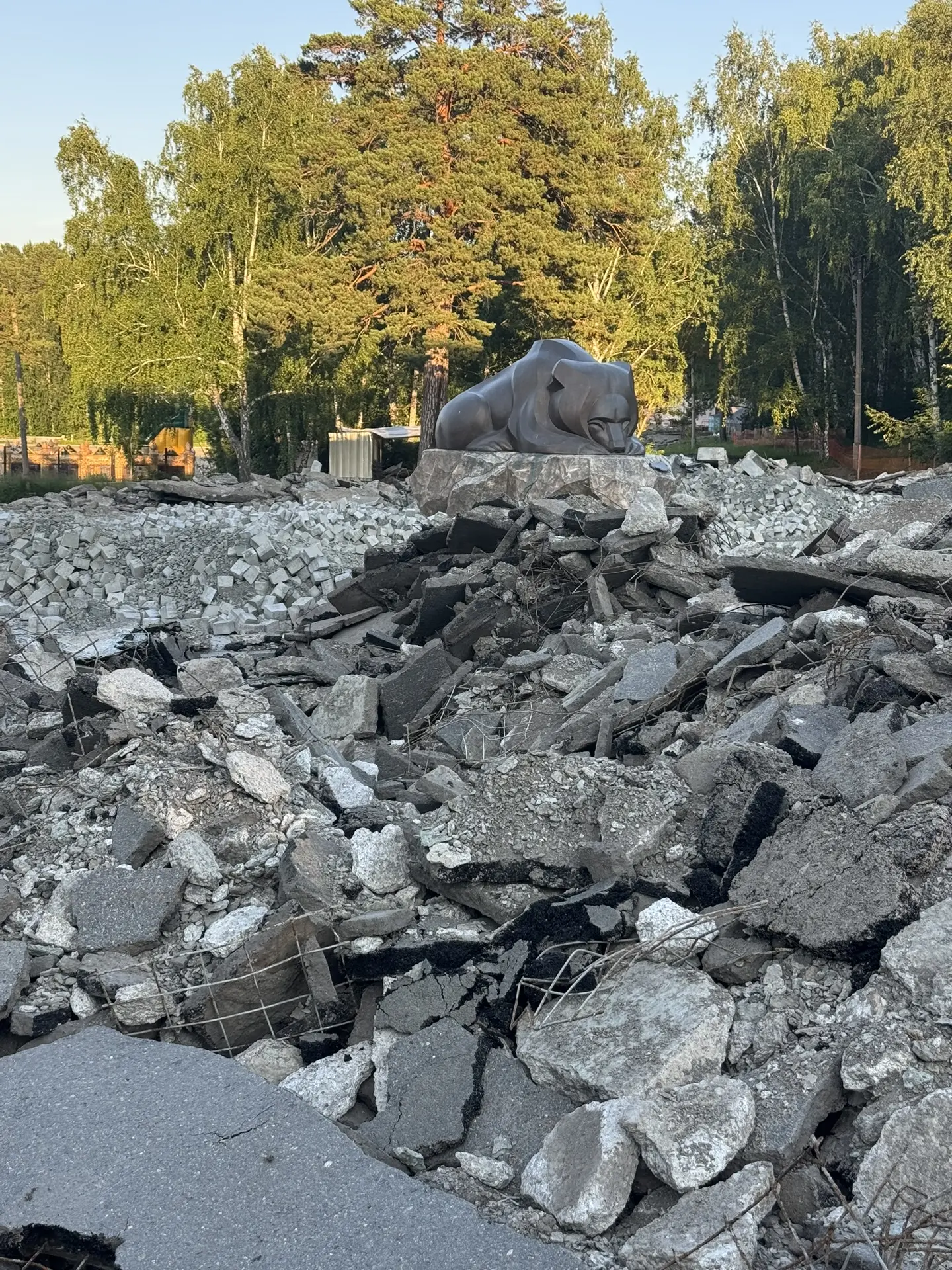 Обстановка в парке 😎
Показываем, как и обещали. Рассказать сложно, строительно-разрушительной терми
