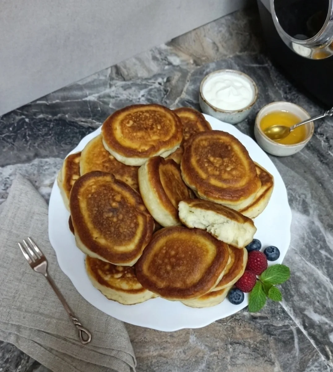 Пышные оладьи на кефире 🥞