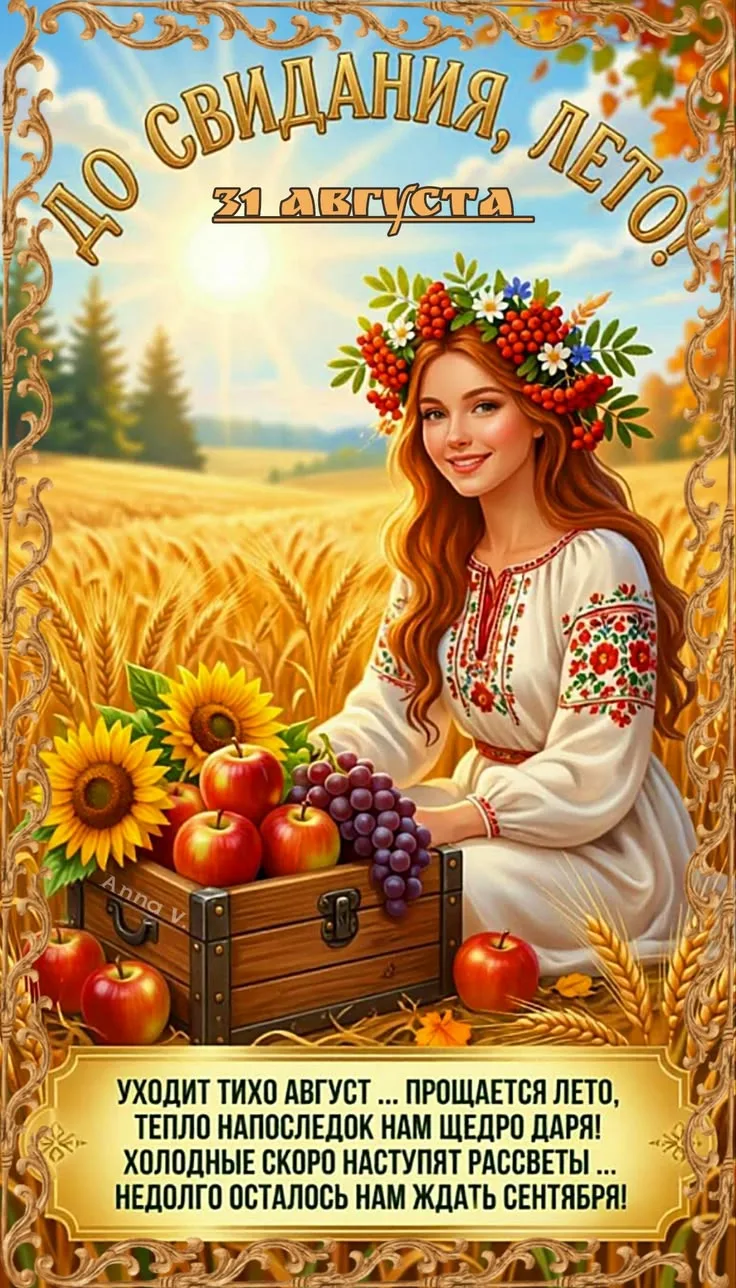 С последним летним днём! Тёплой всем осени! 🌞😘🌹
