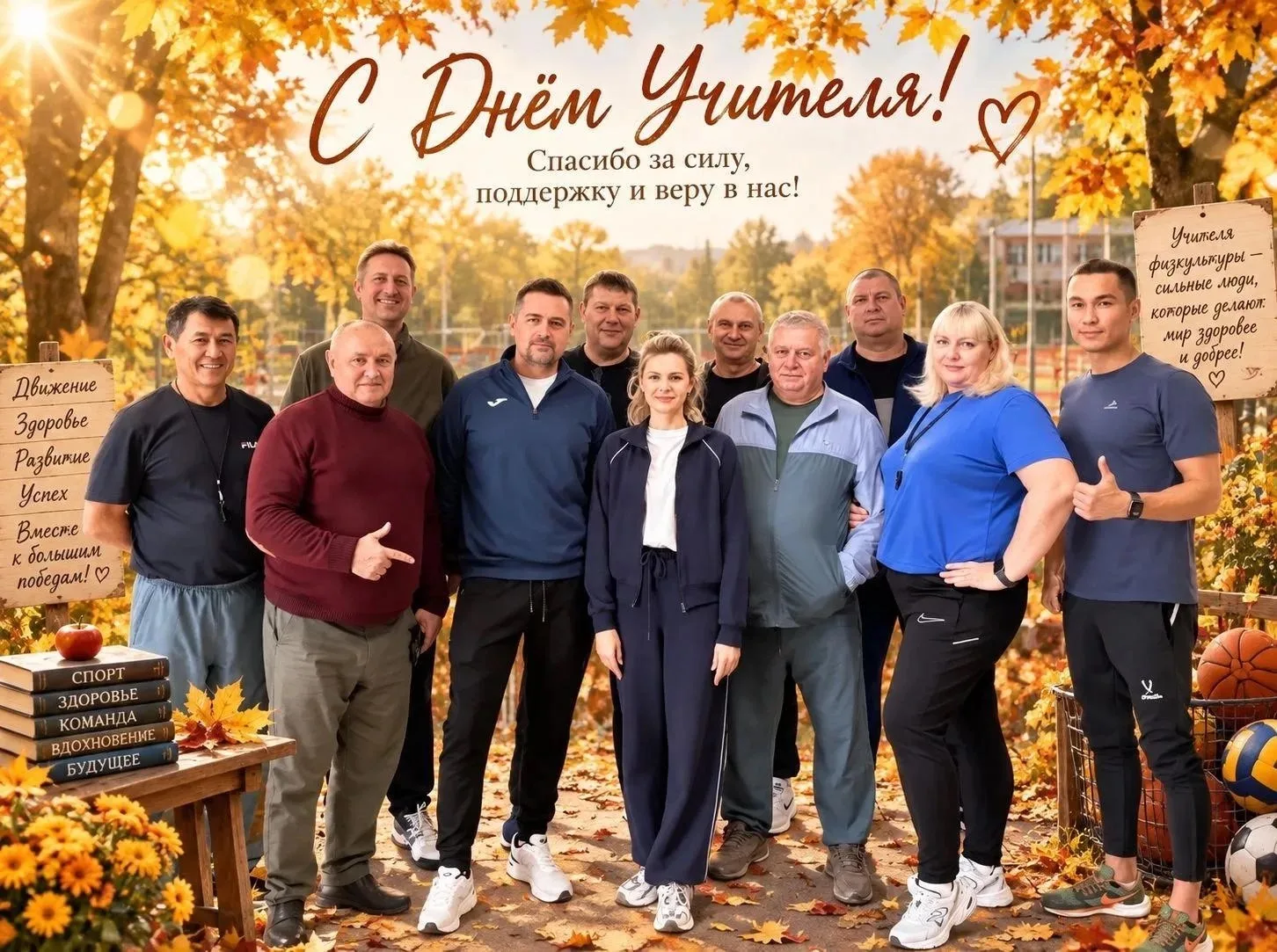Поздравляем учителей физической культуры с Днём учителя! 🎉