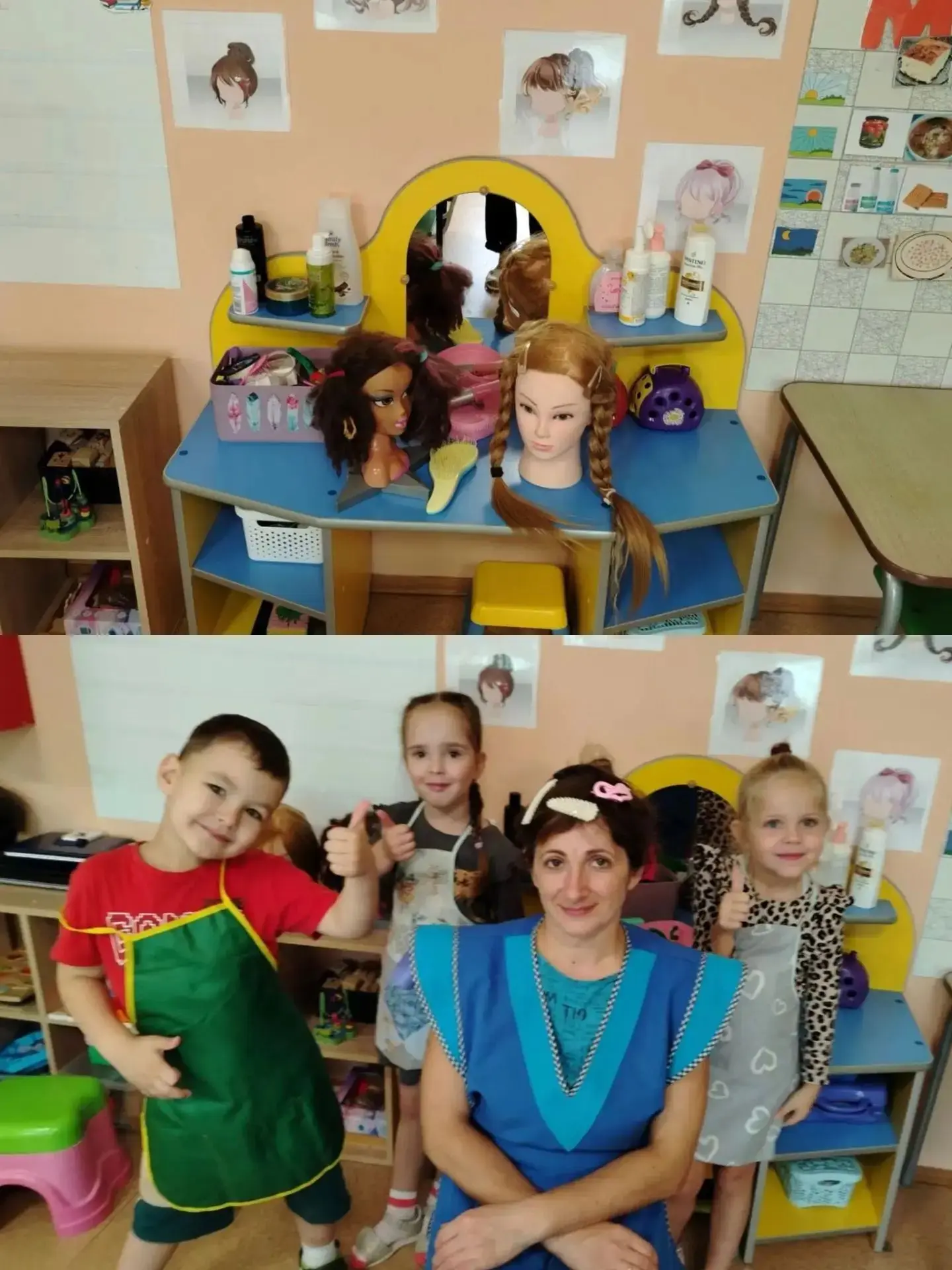 В группе «Гуси‑лебеди» прошёл «День причёсок» по календарю событий. Дети познакомились ...