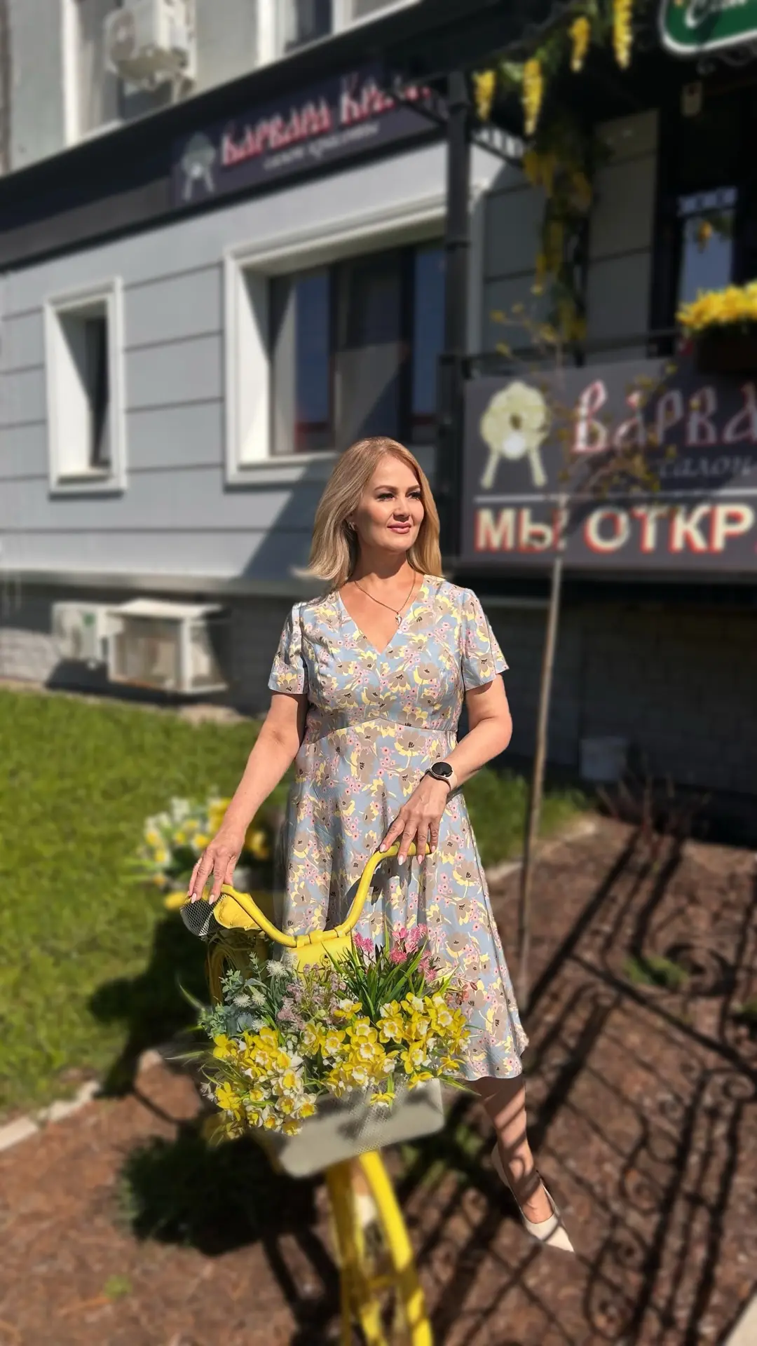 Платье из вискозы. 🔥Весной этот принт снова в моде, а нежные актуальные оттенки голубо...