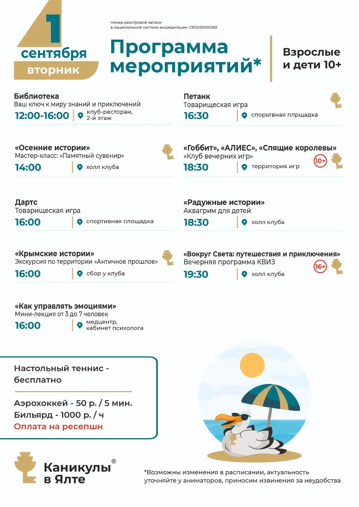 Афиши мероприятий с 1 по 3 сентября с самыми интересными и весёлыми мероприятиями.